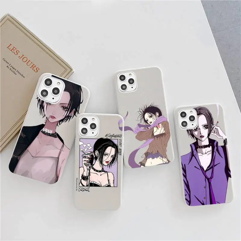

Nana Anime Oosaki Phone Case Candy Color for iPhone 6 6S 7 8 11 12 XS X SE 2020 XR mini pro Plus MAX mobile bags coque