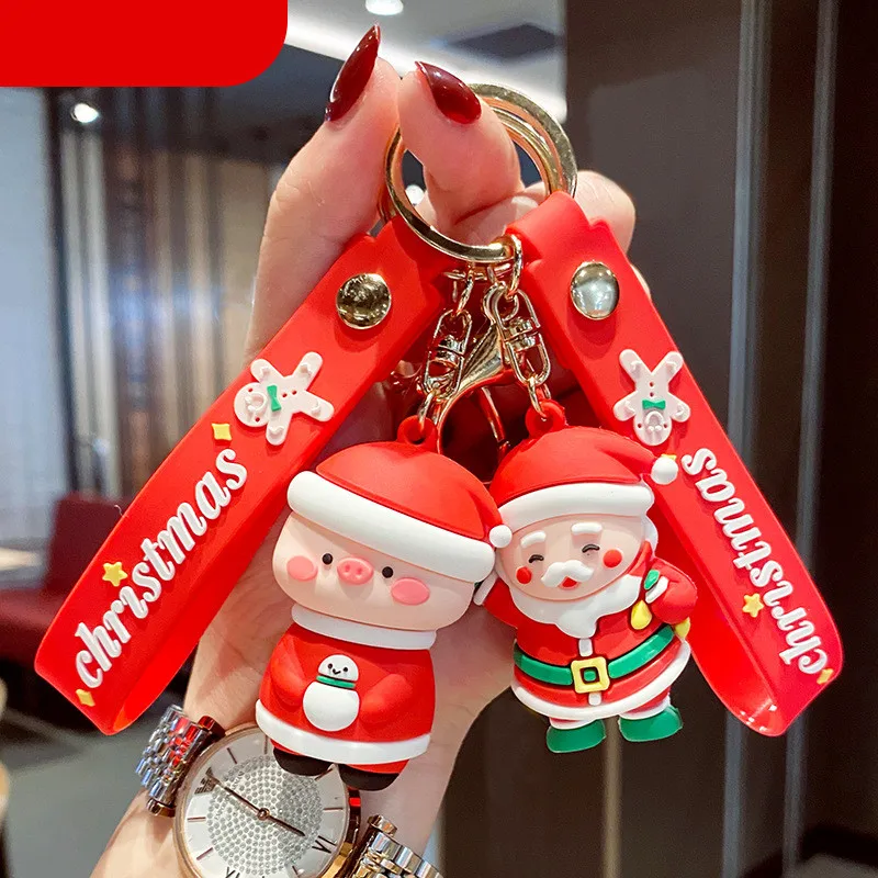 

2021 Adorable Santa Claus Series Keychain Fun Car Key Chain Men and Women Accessories A Stylish Christmas Gift For A Friend