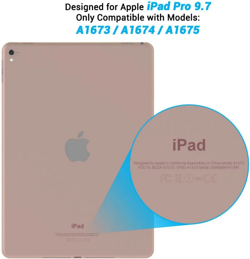 Чехол для iPad Pro 9 7 A1674 A1675 держатель карандашей искусственная кожа Магнитный умный