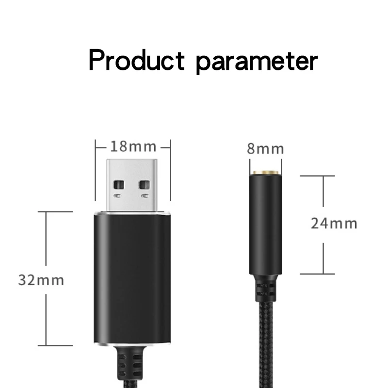 Звуковая карта 2 в 1 со штекером USB 3 5 мм Звуковой адаптер для ПК ноутбука PS5 PS4