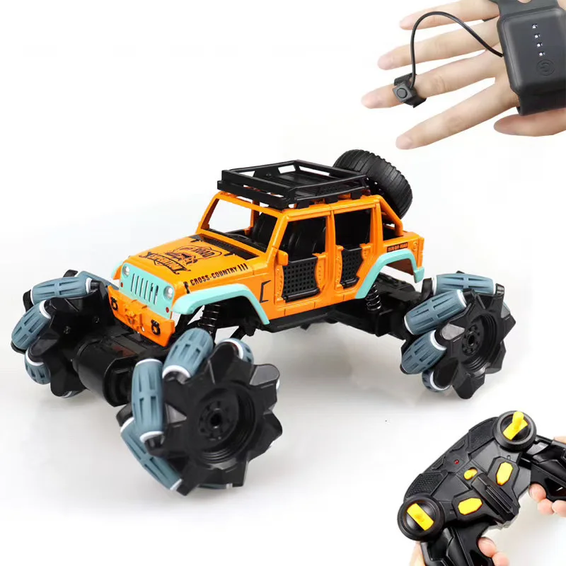 

Радиоуправляемый автомобиль 4WD, индукционный жест, 2,4 ГГц, игрушка, светлый дрейф, танцующий твист, трюковый автомобиль с дистанционным упра...