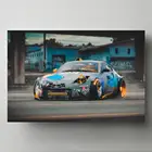 Картины на холсте классический автомобиль Nissan 370z тюнинг автомобиль Современная Настенная картина плакаты и принты для декора гостиной