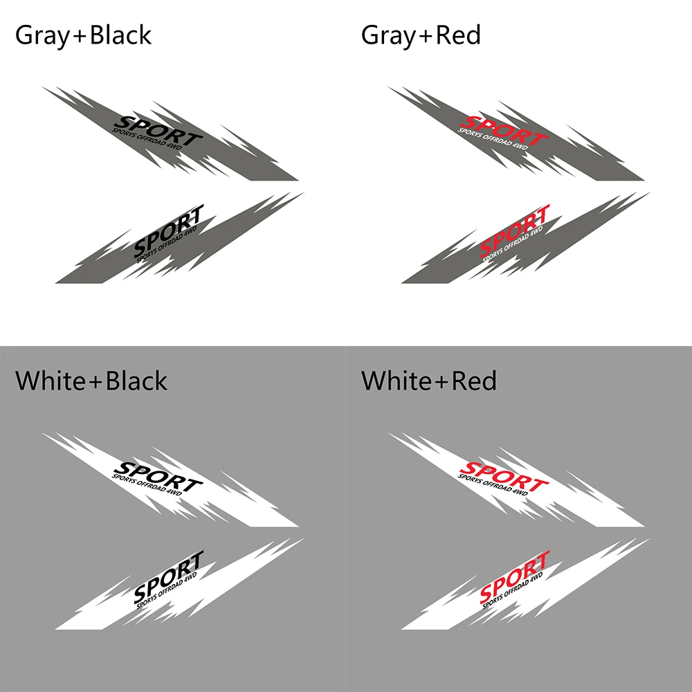 

2PCS Car Side Stickers For Audi BMW Ford Volkswagen Toyota Renault Peugeot Mercedes Honda Vinyl Film DIY Car Tuning Accessories