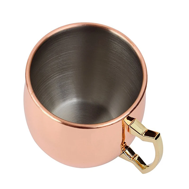 18OZ Нержавеющая сталь кружка Московский мюли Ретро коктейль стакан 500 мл металл