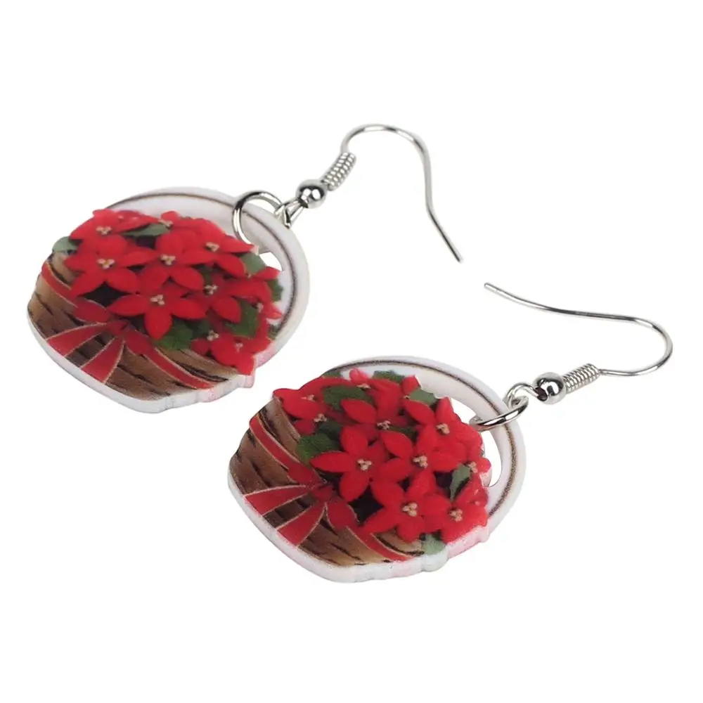 Bonsny Акриловая Рождественская Цветочная корзина для женщин девочек детей