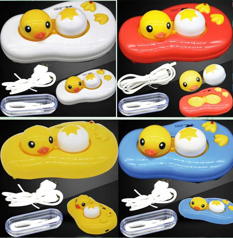 

Cleaning contact lens storage box electric cleaner cartoon pattern