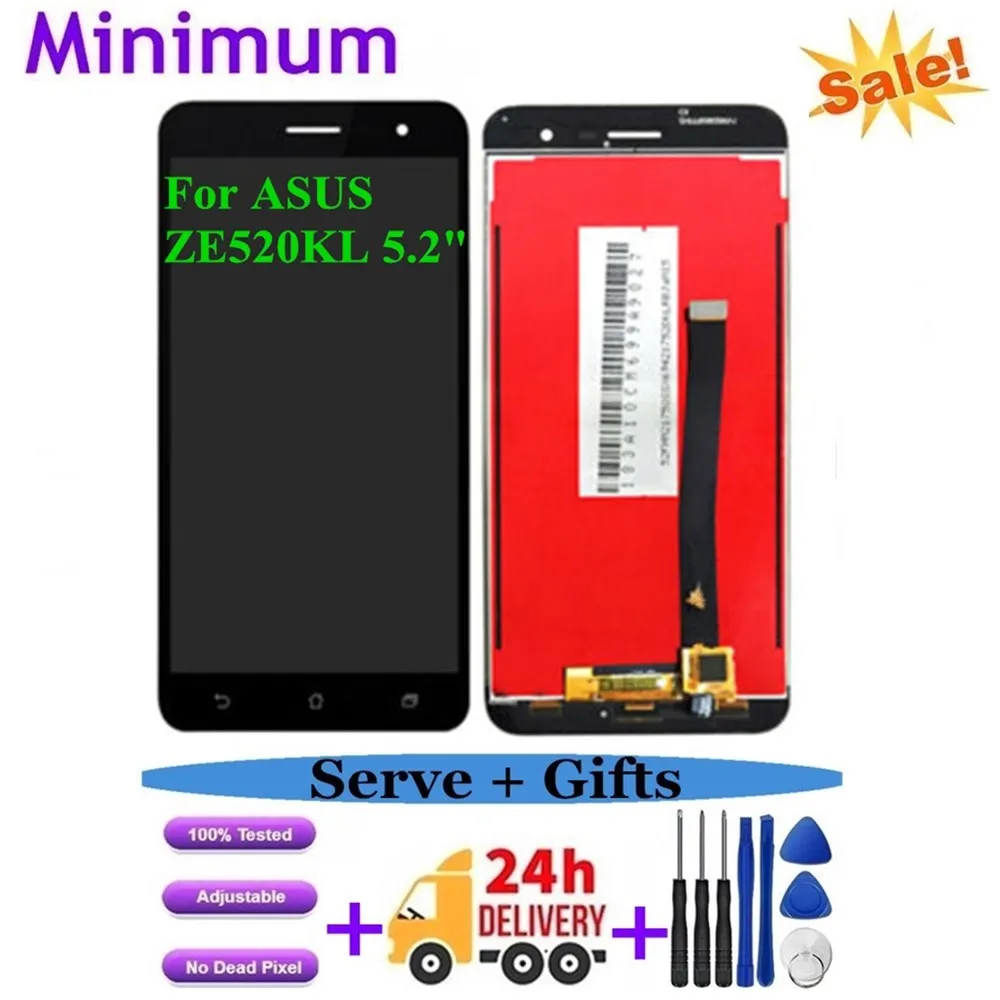 Для ASUS ZenFone 3 ZE520KL 5 2 &quotЖК дисплей кодирующий преобразователь сенсорного экрана в