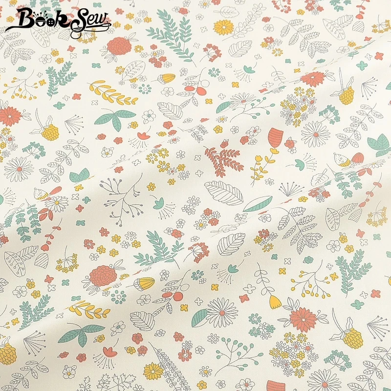 Booksew 100% хлопчатобумажная саржевая ткань с рисунком животных Тоторо дизайнерский