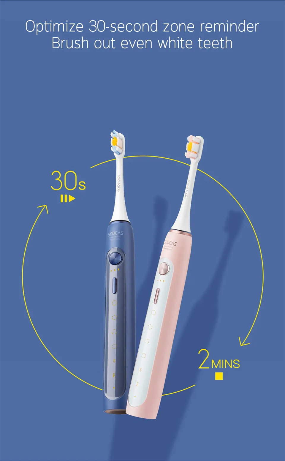 Xiaomi Mijia модернизированная Soocas X5 звуковая электрическая зубная щетка для взрослых водостойкая ультра звуковая автоматическая зубная щетка USB перезаряжаемая