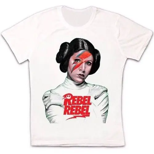 Принцесса Лея Кэрри Фишер Rebel Ретро винтажная хипстерская футболка унисекс
