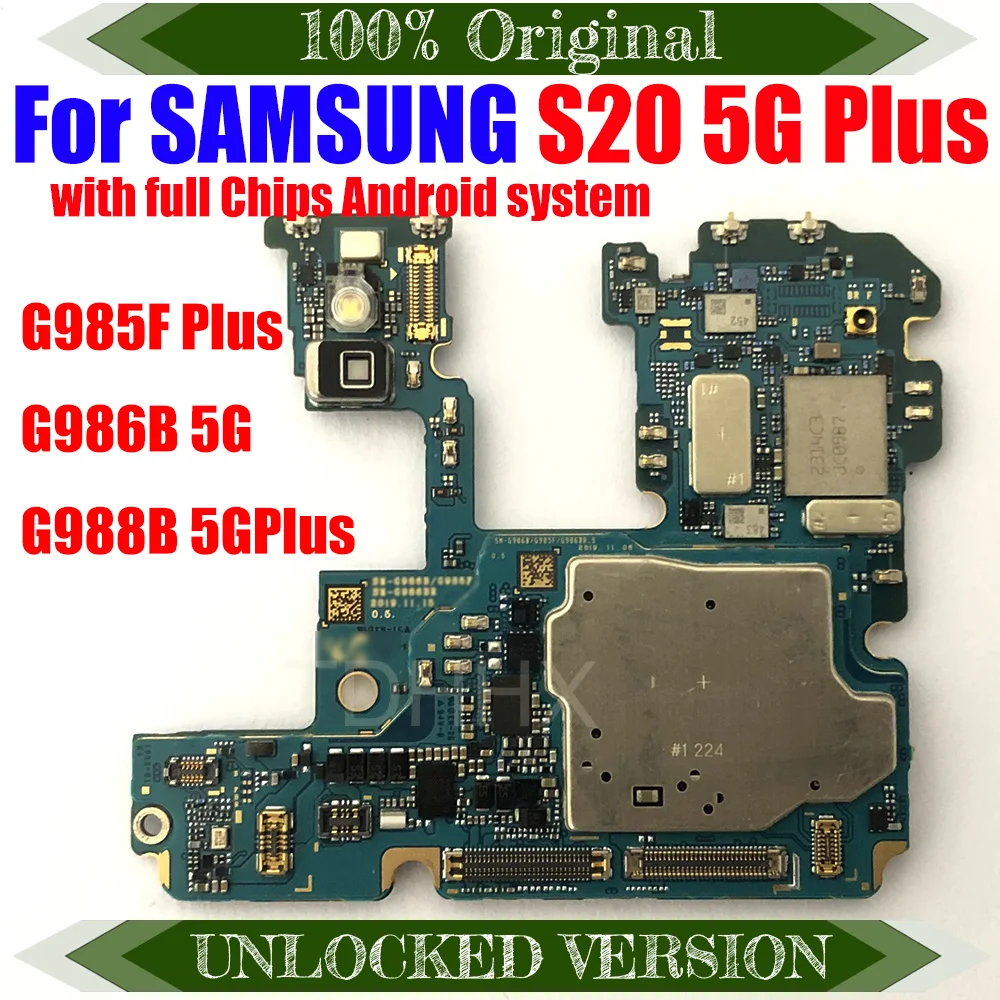EU USA Version Original For Samsung Galaxy S20 Ultra G980F G985F G981B G986B G986U G981U G988B 5G Plus Motherboard Full Chips | Мобильные