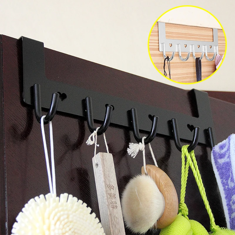 Крючок для халата черный алюминиевый крючок ванной комнаты вешалка полотенец