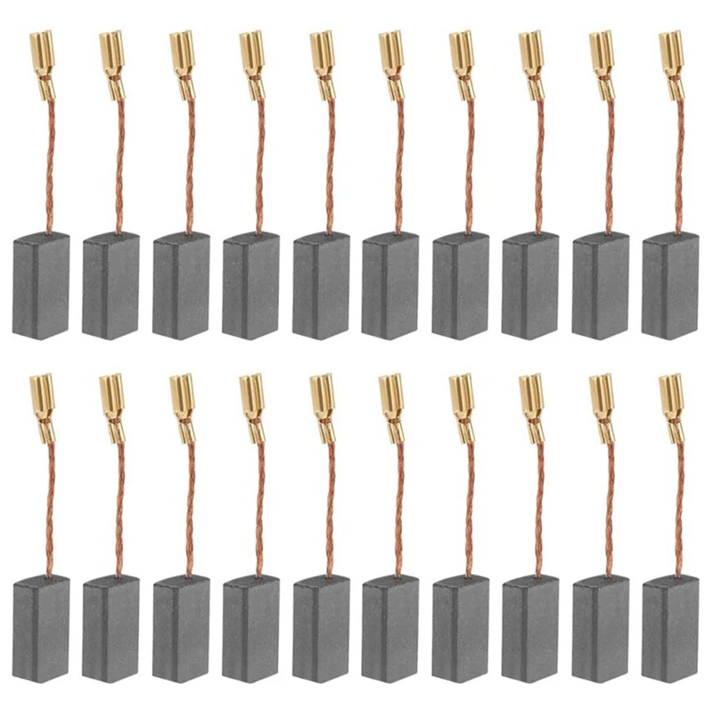 

GTBL Carbon Brush 20Pcs Replaceable Great Conductive Carbon Brush for Electric Motor Drill 100 5816mm