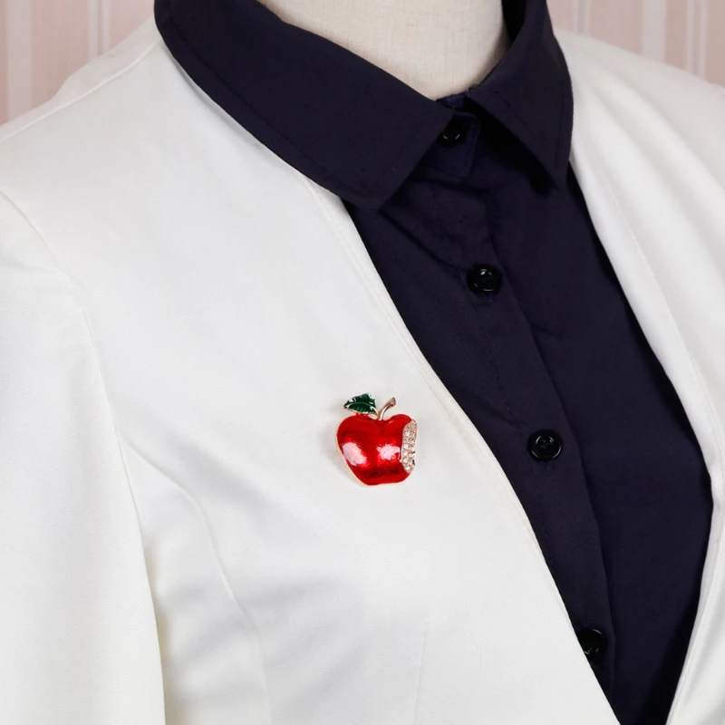 Новогоднее рождественское фрукты брошь подарок Стразы банкетные булавки для