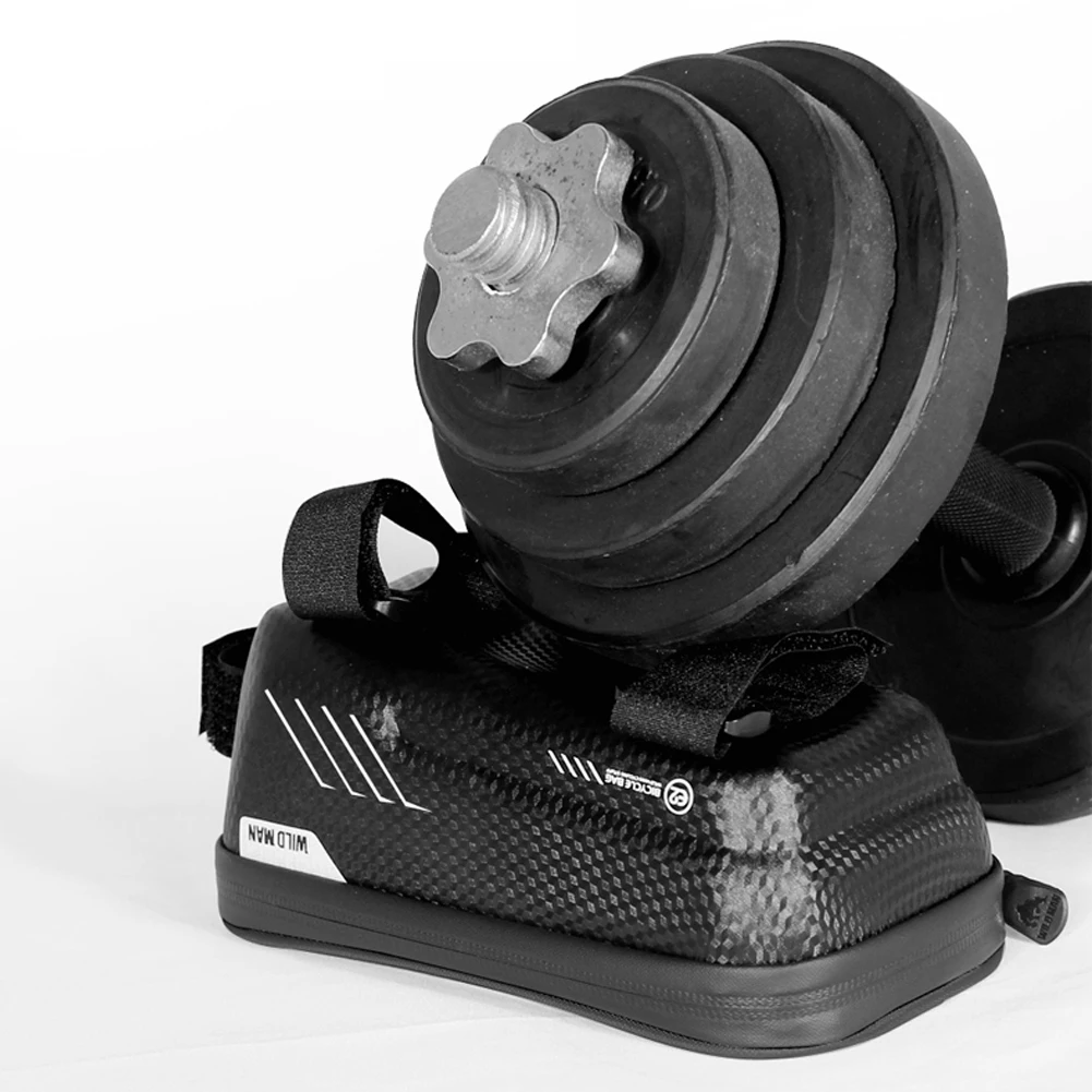 

WILD MAN Mountain Bike Bag Bicycle Front Frame Top Tube Bag Waterproof Touch Screen Mobile Phone Case for 4.7-6.5 inch Cellphone