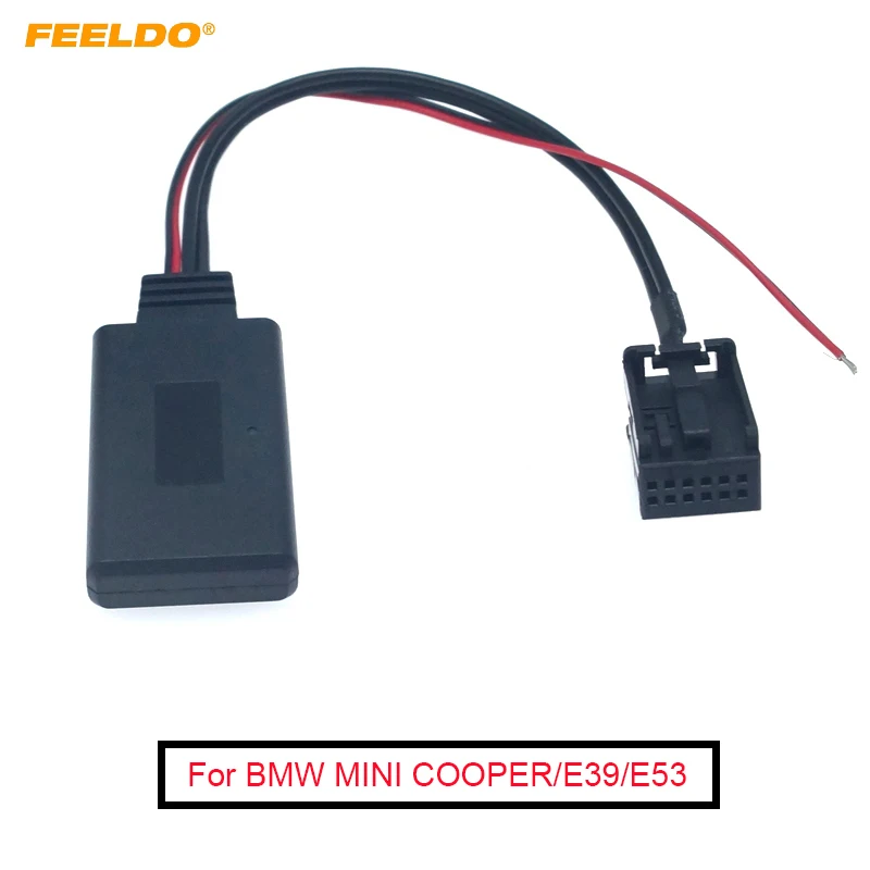 

FEELDO 1PC Car Audio 12Pin Wireless Bluetooth Module Receiver AUX Cable For BMW MINI COOPER/E39/E53/X5/Z4/E85/E86/X3/E83