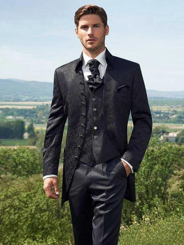 Свадебный Смокинг LORIE 2020 классический приталенный костюм для мужчин женихов из