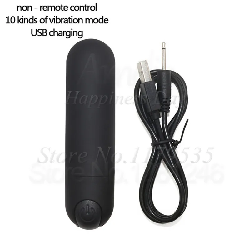 Беспроводной 10 скоростной мощный вибрирующий мини вибратор в форме пули