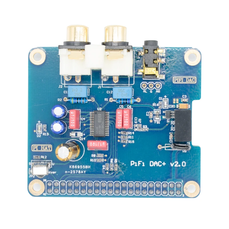 Аудио звук HIFI DAC модуль карты I2S интерфейс для Raspberry PI 3B/2B