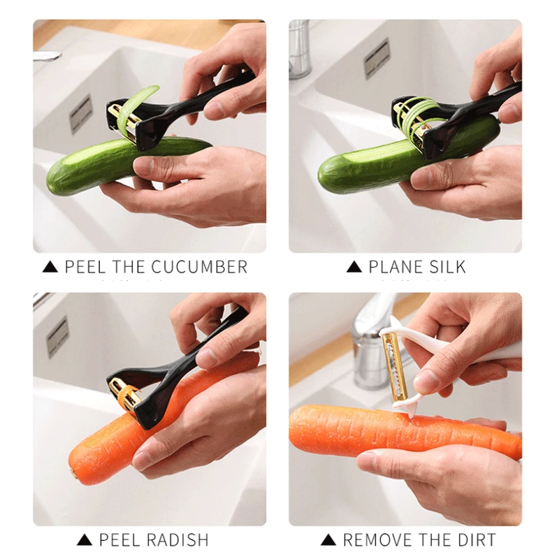 Кухонная Овощечистка из нержавеющей стали многофункциональная Картофельная