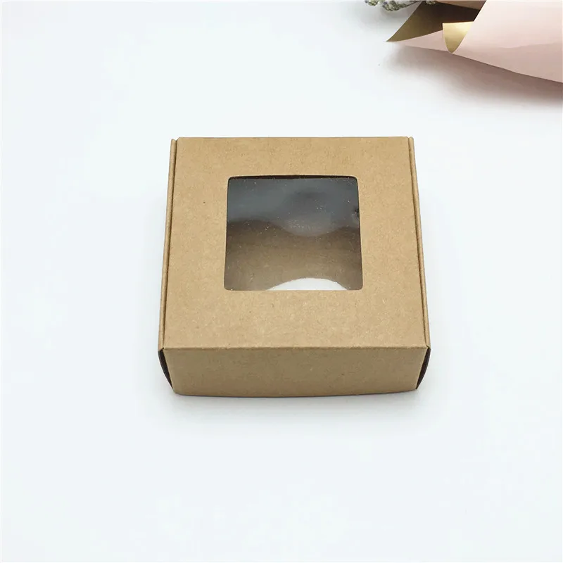 Подарочные коробки из крафтовой бумаги 50 шт. 10 размеров коробка мыла упаковки