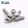 AXK 20 шт M5 M6 ISO7380 Нержавеющая сталь 304 A2 винты с круглой головкой гриб шестиугольник Шестигранная кнопку головкой