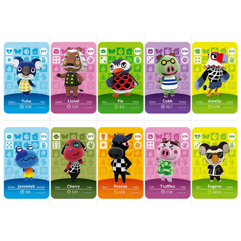 Серия 1 #61 90 карты для скрещивания животных Amiibo рабочие переключателей 3DS NS игр