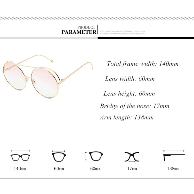 Модные дизайнерские солнцезащитные очки в круглой оправе винтажные