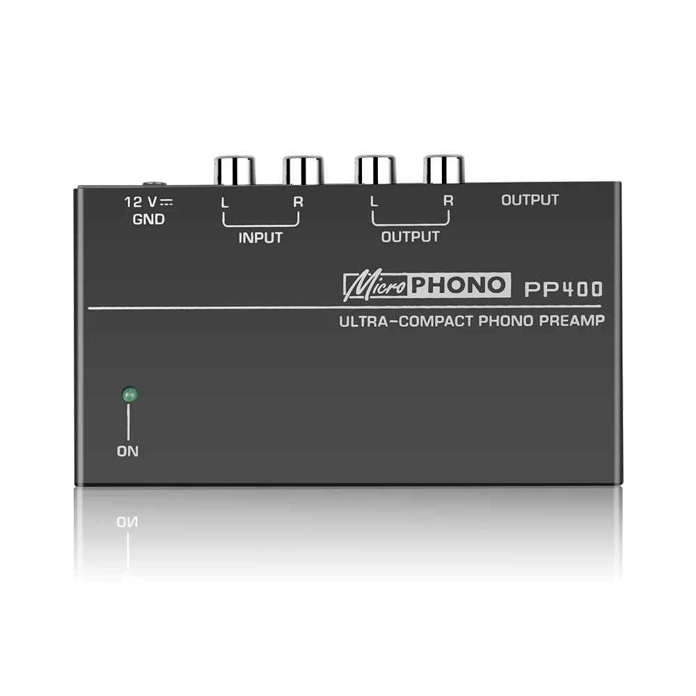 Предусилитель PP400 Phono сверхкомпактный предусилитель RCA с входным выходом 1/4 дюйма