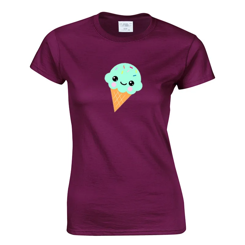 

ice cream 2019 Summer Cotton funny t shirts short sleeves t-shirt men Fashion Red t shirt men tops tees casual tshirt men