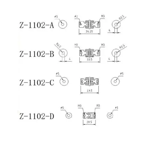 

US Stock LESU Metal CVD Drive Shaft Connector D For 1/14 Tamiya RC Tractor Truck DIY Model