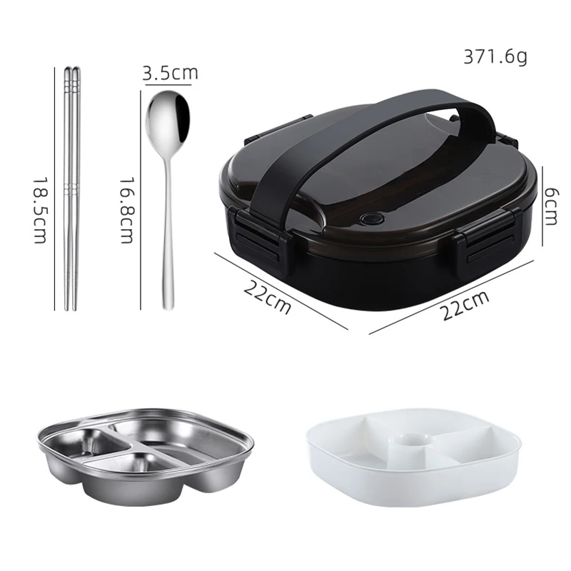 Портативный Ланч бокс из нержавеющей стали Bento в Корейском стиле школьный для