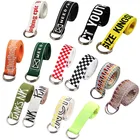 Ремень брезентовый для мужчин и женщин, длинный холщовый пояс в стиле Харадзюку, в стиле панк, с надписью, с D-кольцом, с пряжкой, черный, белый, 65 моделей