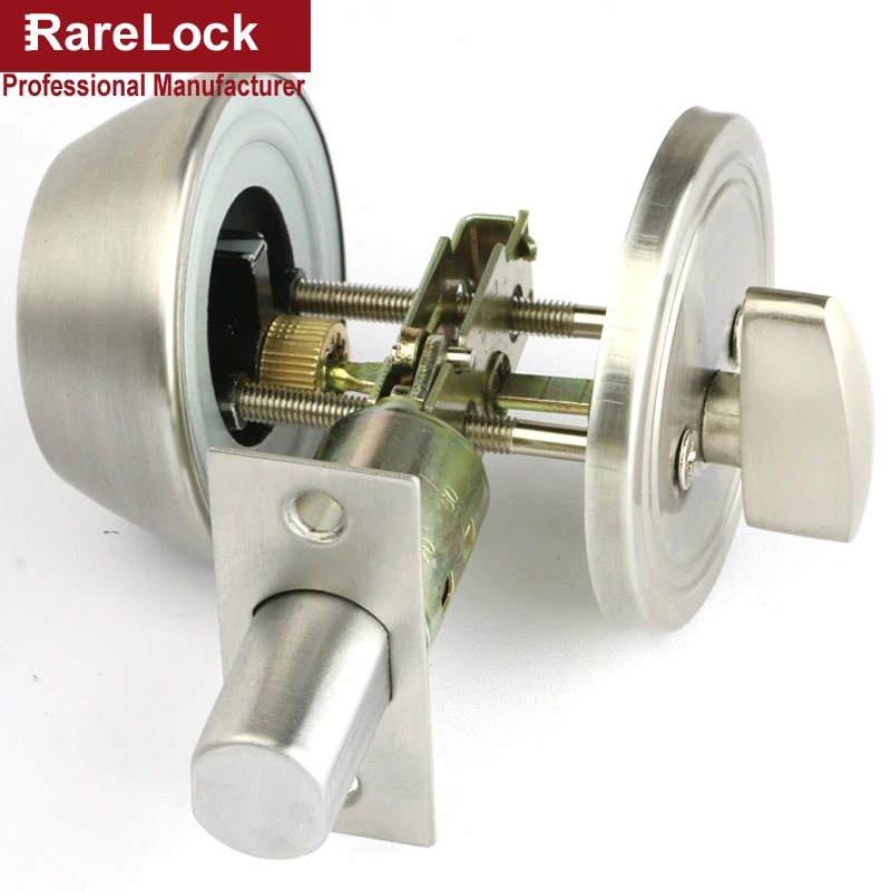 Rarelock рождественские принадлежности дверной замок из нержавеющей стали с 3 латунные ключи для спальни отеля офиса безопасности DIY аппаратные средства MMS407 aa