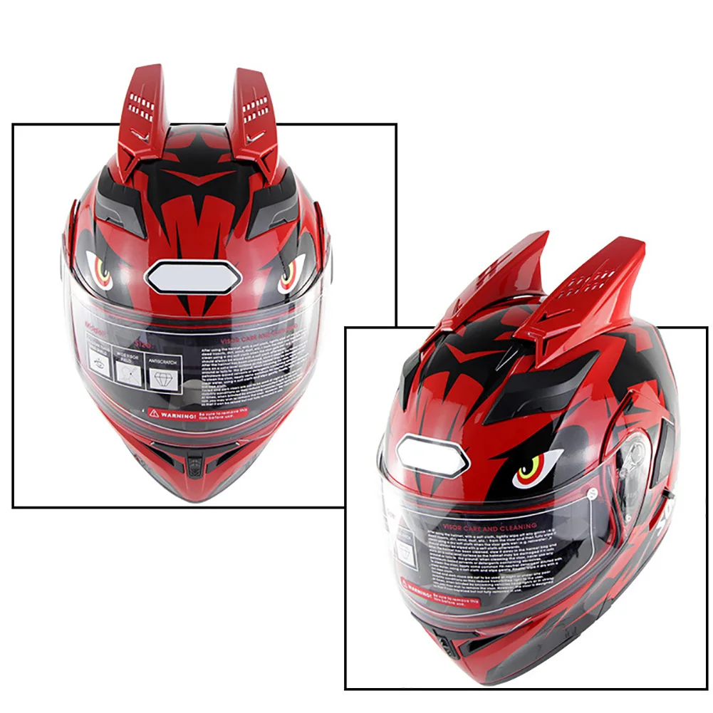 

2pcs Dirt Racing Ear Plastic Motorcycle Helmet Horn Strong Adhesive Universal Modification Accessories Easy Install Decor Tapes