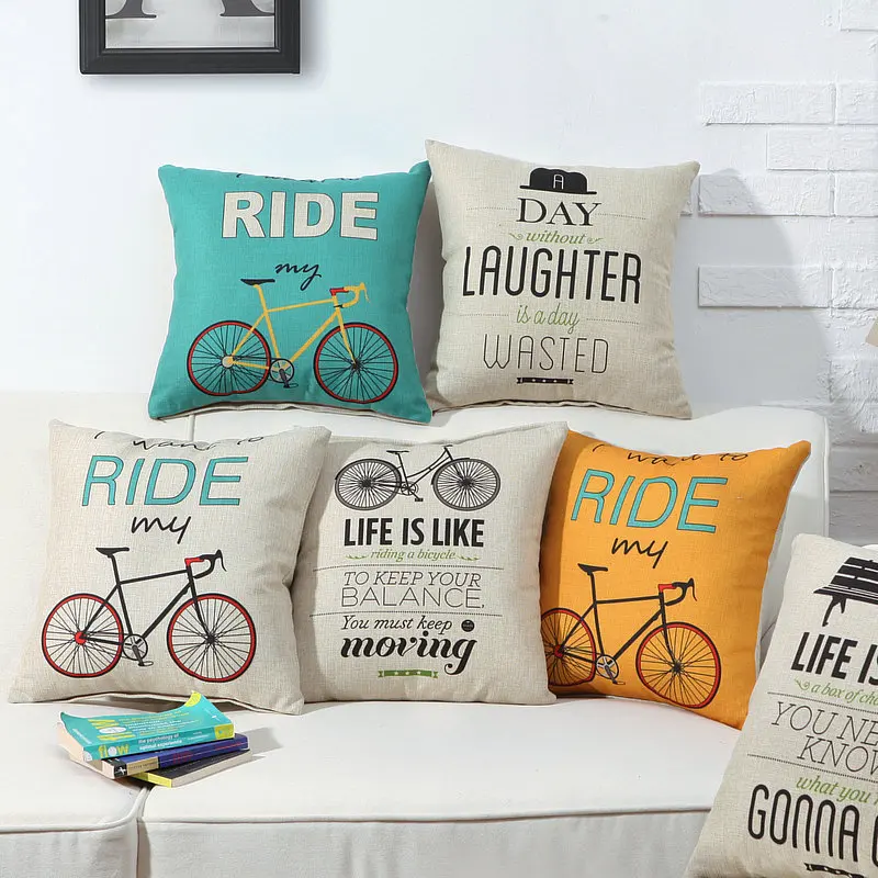 Наволочка для подушки в европейском ретро стиле хлопковая льняная наволочка