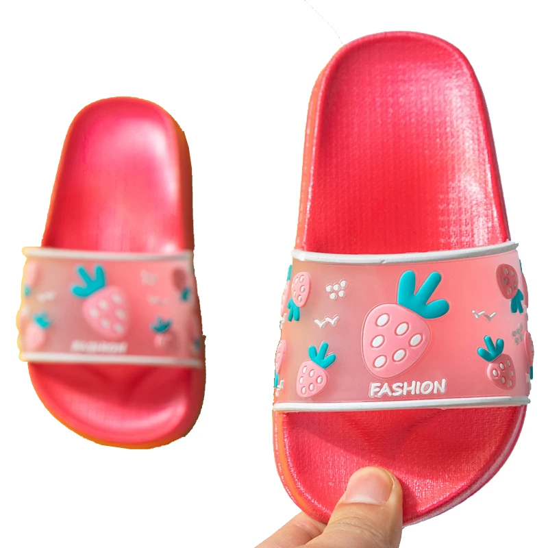 Милые тапочки для мальчиков и девочек пляжная обувь принцессы летние детские