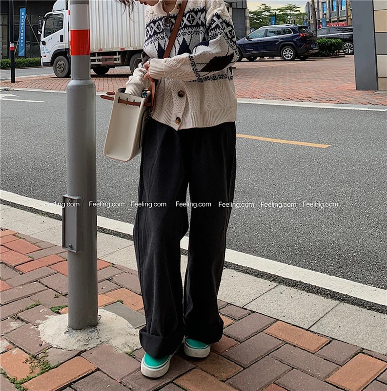 Ретро легкие подходящие ко всему Папины штаны Свободные для похудения | Женская