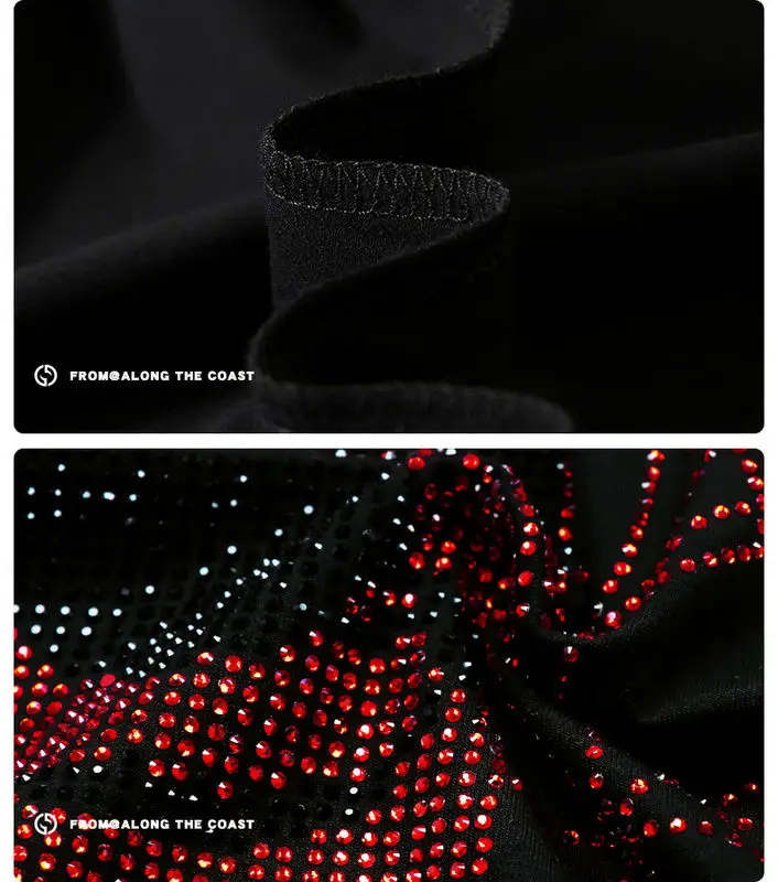 

New Skull Hot Diamond Top Men's Hoodie Sweatshirt And Pants 2-Piece Set/Male Tracksuit Cotton Loose Sportswear