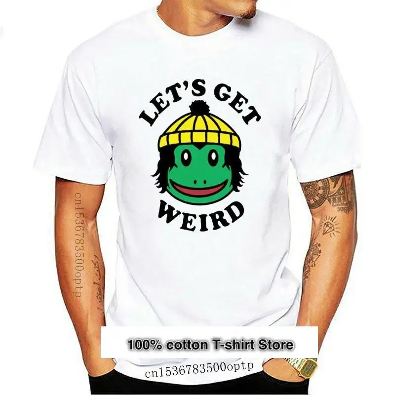 

Camiseta blanca de Finn Wolfhard Let's Get странно, ropa