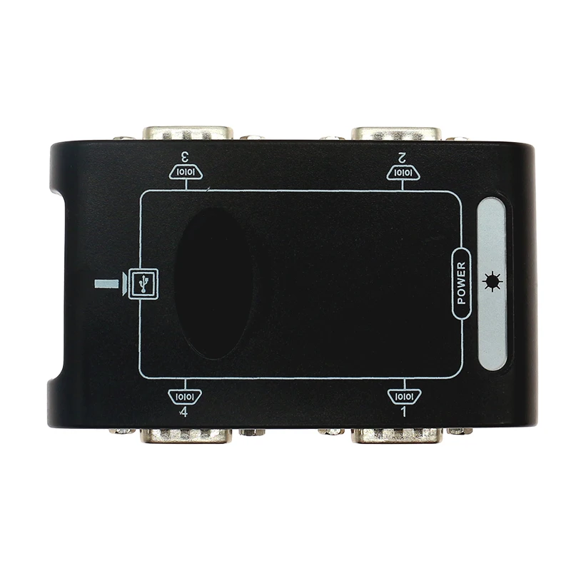 Последовательный адаптер с 4 портами RS232 последовательный переходник DB9 COM на USB 2 0