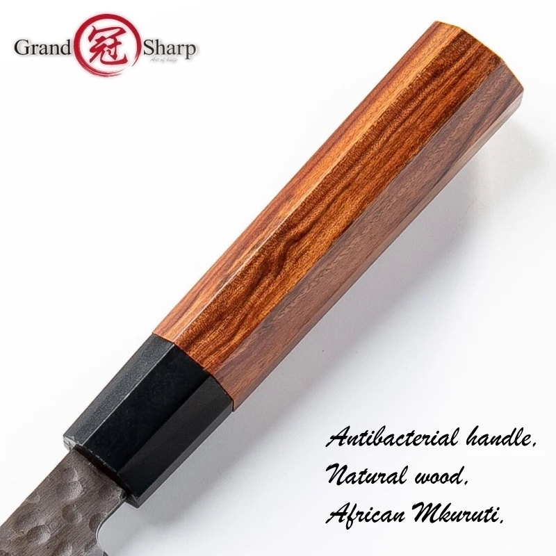 

Handmade Nakiri Knife 3 Layers Japanese Aus10 Stainless Steel Eco Friendly Chef Cooking Kitchen Tools Vegetables Slic
