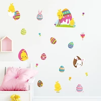 cartoon egg rabbit little yellow chicken childrens bedroom porch wall beautification decoration wall sticker