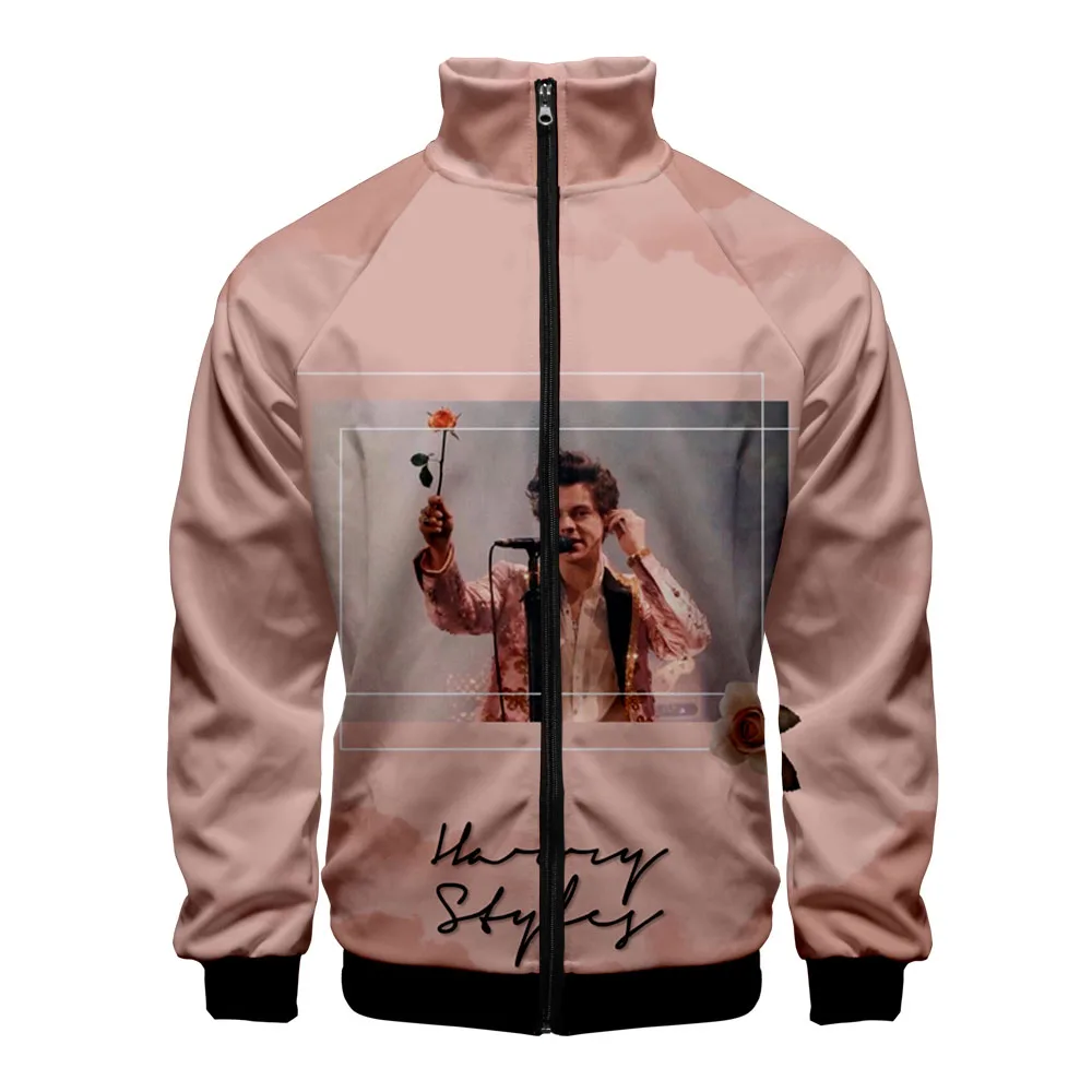 Толстовка с капюшоном и воротником стойкой Harry Style мужская женская толстовка на