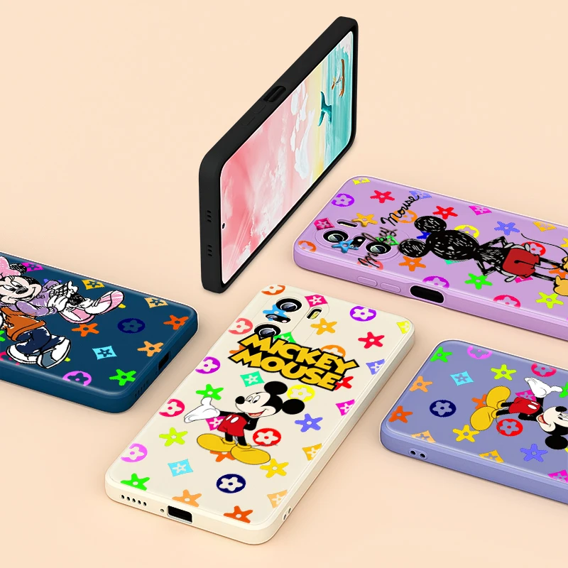 

Fashion beautiful Mickey Mouse Liquid Silicone For Redmi 9 8A 8 7 5 A 4X 9AT 9A 9i K40 K30 K30i 10X 9T 9C Pro Plus Phone Case