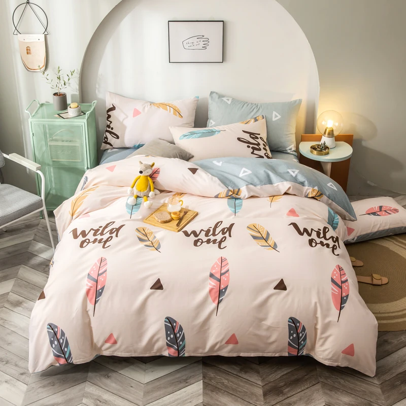 

Duvet Cover 100% Cotton Quilt Cover Home Bed Comforter Case 150x200 220x240cm Double Queen King Adult Children Bedspread