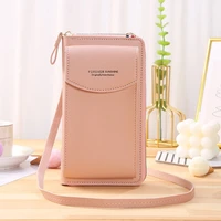 2022 women wallet straps mobile phone bags big card holders wallet handbag purse clutch wallets messenger shoulder bag female