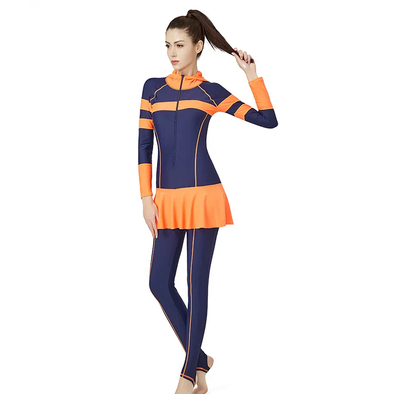 Для женщин из двух частей пуш ап Рашгард пляжные купальники с Кепки всего тела