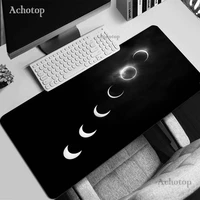 black and white mouse pad large pc carpet mats work desk accessory slipmat 900x400mm table mat for table computer black mousepad