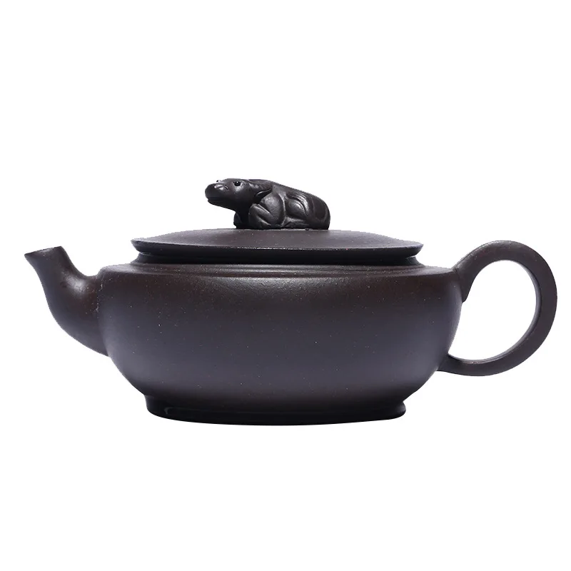 

Black Mud Bullish Soaking Pot Zisha Teapot Yixing Handmade Kung-fu Teaware Purple Clay Drinkware For Puer Green Chinese Tea